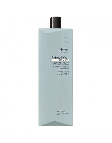 Bheyse Balance Shampoo with Tea Tree Oil and Clay for Greasy Hair, 1000ml